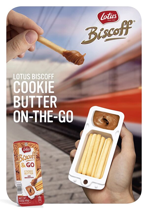 Lotus Biscoff & GO, Cookie Butter and Breadsticks Snack Pack, non GMO + Vegan, 1.6 Oz - Image 2